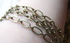 Accessories - 16ft (5m) Of Antique Bronze Brass Long And Short Oval Flat Chain A4075