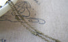Accessories - 16ft (5m) Of Antique Bronze Brass Textured Tube Cable Chain Link A4419