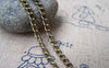 Accessories - 16ft (5m) Of Antique Bronze Brass Thick Curb Chain Link Size 3mm A2027