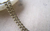 Accessories - 16ft (5m) Of Antique Bronze Brass Thick Curb Chain Link Size 3mm A2027