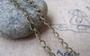Accessories - 16ft (5m) Of Antique Bronze Brass Twisted Curb Chain Link Size 3.1mm A2025