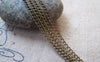 Accessories - 16ft (5m) Of Antique Bronze Steel Curb Chain Link Size 1.8mm A5042
