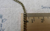 Accessories - 16ft (5m) Of Antique Bronze Steel Curb Chain Link Size 2.5mm A6654