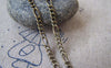 Accessories - 16ft (5m) Of Antique Bronze Steel Figaro Chain Link 2.5mm A4434
