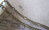 Accessories - 16ft (5m) Of Antique Bronze Steel Figaro Chain Link 2.5mm A4434