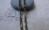 Accessories - 16ft (5m) Of Antique Bronze Steel Figaro Chain Link 3.6x8mm A7594