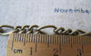 Accessories - 16ft (5m) Of Antique Bronze Steel Figaro Chain Link 5mm A4435