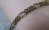 Accessories - 16ft (5m) Of Antique Bronze Steel Figaro Chain Link  5mm A4435