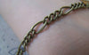 Accessories - 16ft (5m) Of Antique Bronze Steel Figaro Chain Link 5mm A4435