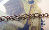 Accessories - 16ft (5m) Of Antique Copper Brass Figure 8 Infinity Link Chain  A3034