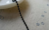 Accessories - 16ft (5m) Of E-Coating Black Iron Bead Chain 2.4mm A5557