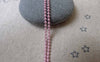 Accessories - 16ft (5m) Of E-Coating Pink Tone Brass Bead Chain Ball Chain 1.5mm A7378