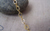 Accessories - 16ft (5m) Of Gold Plated Brass Flat Figure 8 Connector Chain A5021