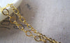 Accessories - 16ft (5m) Of Gold Plated Brass Flat Figure 8 Connector Chain A5021