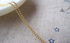 Accessories - 16ft (5m) Of Gold Tone Brass Bead Chain 1.2mm A3948