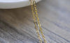 Accessories - 16ft (5m) Of Gold Tone Brass Flat Link Oval Cable Chain 1.5mm A7803