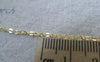 Accessories - 16ft (5m) Of Gold Tone Brass Flat Link Oval Cable Chain 1.5mm A7803