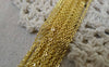 Accessories - 16ft (5m) Of Gold Tone Brass Flat Oval Cable Chain 1mm A7439