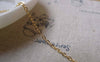 Accessories - 16ft (5m) Of Non Tarnish KC Gold Tone Brass Flat Oval Cable Chain Link 2mm A6094