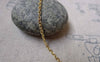 Accessories - 16ft (5m) Of Non Tarnish KC Gold Tone Brass Flat Oval Cable Chain Link 2mm A6094