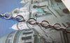Accessories - 16ft (5m) Of Platinum White Gold Tone Brass Flat Figure 8 Connector Chain Soldered Links A5403