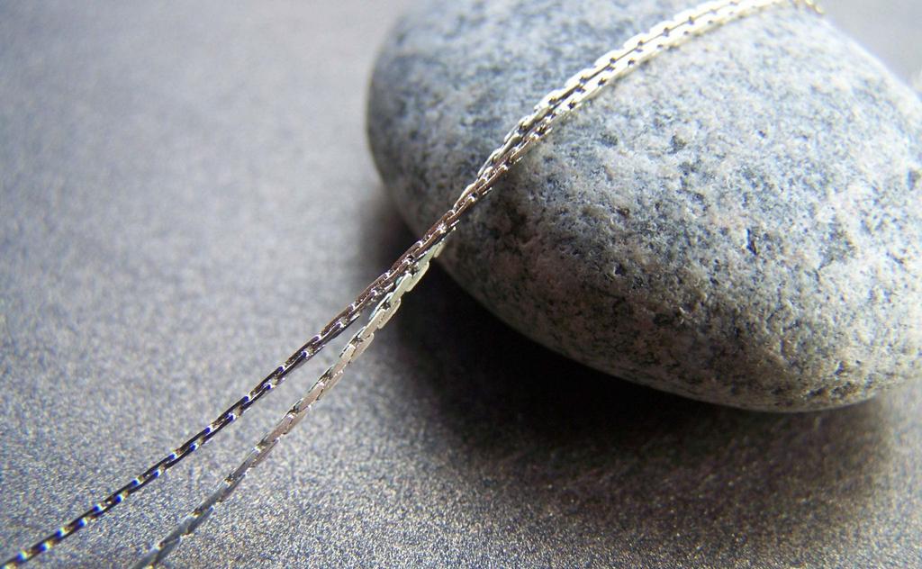 Accessories - 16ft (5m) Of Platinum White Gold Tone Brass Flat Snake Chain Cobra Chain Size 0.8mm A2943