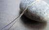 Accessories - 16ft (5m) Of Platinum White Gold Tone Brass Flat Snake Chain Cobra Chain Size 0.8mm A2943