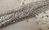 Accessories - 16ft (5m) Of Platinum White Tone Brass Figaro Chain Link 2.5x6mm A7441