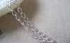 Accessories - 16ft (5m) Of Silver Color Steel Curb Chain 3.2x5.5mm Unsoldered Links A4955