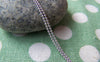 Accessories - 16ft (5m) Of Silver Plated Brass Bead Chain 1mm A3060
