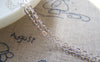 Accessories - 16ft (5m) Of Silver Tone Brass Flat Oval Chain Chain Link 2mm A2185