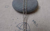 Accessories - 16ft (5m) Of Silvery Gray Nickel Tone Steel Oval Cable Chain Link 1.6mm A7228