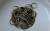 Accessories - 180 Pcs Of Antique Bronze Iron Split Rings 11mm A7713