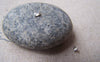 Accessories - 180 Pcs Of Silver Tone Brass Clamshell Bead Tips 4mm For Bead Chain Sized 1.2mm-1.5mm A4065