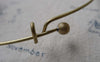 Accessories - 2 Pcs Antique Brass Brushed Neckwire Chaplet Necklace Blanks 130mm A6878