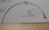 Accessories - 2 Pcs Antique Brass Brushed Neckwire Chaplet Necklace Blanks 130mm A6878