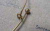 Accessories - 2 Pcs Antique Brass Brushed Neckwire Chaplet Necklace Blanks 130mm A6878