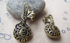 Accessories - 2 Pcs Antique Bronze Money Bag Sack Euro Pound GBP Charms Pendants 15x35mm A486