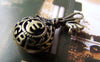 Accessories - 2 Pcs Antique Bronze Money Bag Sack Euro Pound GBP Charms Pendants 15x35mm A486