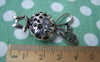 Accessories - 2 Pcs Antique Silver Filigree Love Rabbit Girl Dress Charms Pendants 22x43mm A1143