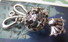 Accessories - 2 Pcs Antique Silver Filigree Rabbit Girl Dress Charms Pendants 22x43mm A1144