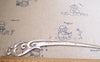 Accessories - 2 Pcs Antique Silver Phoenix Shaped Chinese Hairpin Large Size 25x162mm A2174