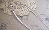 Accessories - 2 Pcs Antique Silver Phoenix Shaped Chinese Hairpin Large Size 25x162mm A2174
