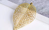 Accessories - 2 Pcs Cut Out Large Tree Leaf Charm Pendant
