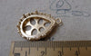 Accessories - 2 Pcs Matte Gold Tone Brass Teardrop Drop Filigree Base Settings Match 18x25mm Cameo A7151