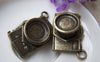 Accessories - 2 Pcs Of Antique Bronze 3D Rhinestone Camera Pendants 21x31mm A2849