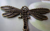 Accessories - 2 Pcs Of Antique Bronze Dragonfly Charms Pendants 42x73mm A1817