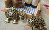 Accessories - 2 Pcs Of Antique Bronze Filigree Elephant Pendants Charms 21x33mm A1811