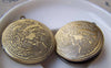 Accessories - 2 Pcs Of Antique Bronze Phoenix Round Photo Lockets 32mm A3375