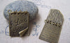 Accessories - 2 Pcs Of Antique Bronze Two Pages Love Letter Charms Pendants 21x26mm A2958